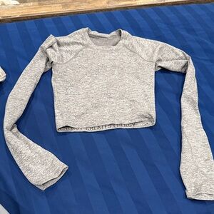 lululemon athletica Gray Long Sleeve Tee